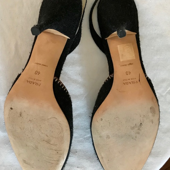 Black Prada heels size 40 (EU) - Picture 5 of 5